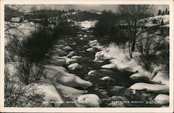 The Truckee River in Winter California Postcard Postcard Postcard