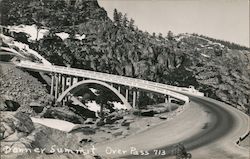 Donner Summit over pass bridge Truckee, CA Postcard Postcard Postcard