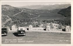 Donner Lake from Donner Summit Lookout California Postcard Postcard Postcard