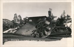 Donner Summit Snow Plow Postcard