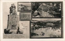 Donner Monument, Murphy Camp Site, Donner Lake Postcard