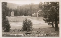 Donner Park Monument, U. S. 40 Cal. Truckee, CA Postcard Postcard Postcard