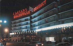 Night View of Caesars Boardwalk Regency Hotel and Casino Atlantic City, NJ Postcard Postcard Postcard