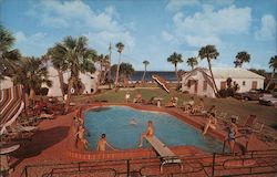 Coral Sands Motel, pool Postcard