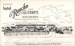 Hotel El Rancho, US 66 Postcard