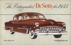 The Distinguished De Soto for 1953 Postcard