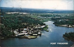 Aerial view of Port Paradise Postcard