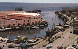 The Careenage, Bridgetown, Barbados, West Indies - boat marina Postcard