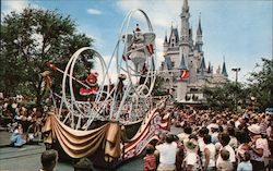 America on Parade. The Greatest Show on Earth Parade. Dumbo on tight rope float Orlando, FL Disney Postcard Postcard Postcard