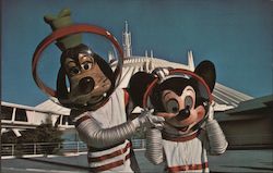 Welcome To The Future: Micky and Goofy at Tomorrowland Postcard