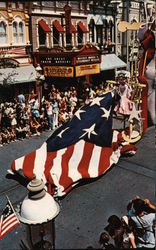 "Old Glory" Part of Bicentennial Parade Postcard