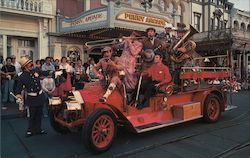 Main Street U.S.A. - The Banjo Kings Orlando, FL Disney Postcard Postcard Postcard