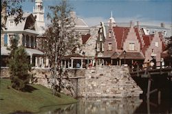 Liberty Square and Plaza Bridge Orlando, FL Disney Postcard Postcard Postcard