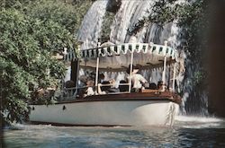 Adventureland. The Jungle Cruise, waterfall Postcard