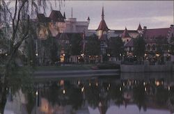 Epcot. Germany, World Showcase and lagoon Postcard