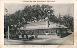 Angelo's Place Italian Spaghetti Gulfport, MS Postcard Postcard Postcard