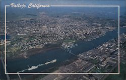 Aerial View of Vallejo Postcard