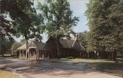 Chapel Center at Buffalo's Forest Lawn Cemetery Postcard