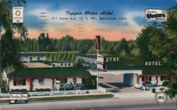 Topper Motor Hotel Bakersfield, CA Postcard Postcard Postcard