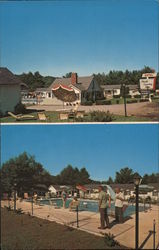 North Country Star Motel, pool Postcard