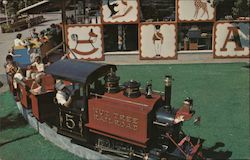 The Nut Tree Railroad Train Leaving the Toy Shop Postcard