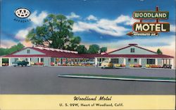 Woodland Motel Postcard