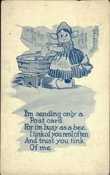 Laundry Postcard