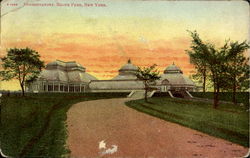 Conservatory , Bronx Park Postcard