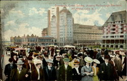 Boardwalk Atlantic City, NJ Postcard Postcard