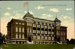 Jordan High School Lewiston, ME Postcard Postcard