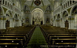 Interior Of St. Boniface Church Postcard