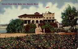 Detroit Boat Club, Belle Isle Postcard