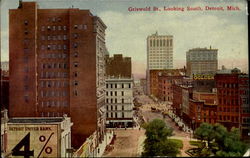 Griswold Street Detroit, MI Postcard Postcard