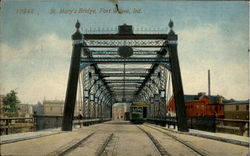 St. Mary's Bridge Fort Wayne, IN Postcard Postcard