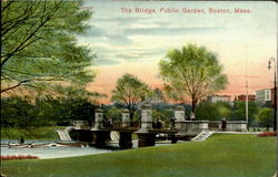 The Bridge , Public Garden Postcard