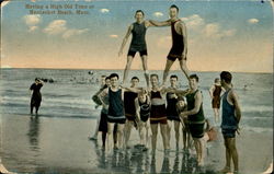 Having A High Old Time At Nantasket Beach Postcard