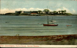 Fort Independence, Castle Island, Boston Harbor Postcard