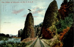 The Pillars Of Hercules On The O. R. & N Railroad (Scenic) Postcard Postcard