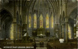 Interior Of Trinity Cathedral Omaha, NE Postcard Postcard