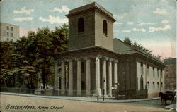 Kings Chapel Boston, MA Postcard Postcard