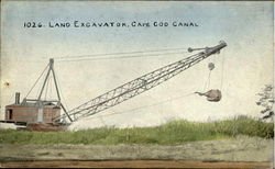 Land Excavator Cape Cod, MA Postcard Postcard