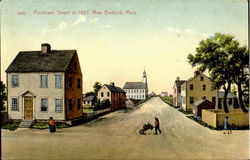 Purchase Street In 1807 New Bedford, MA Postcard Postcard