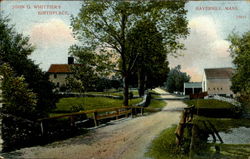 John G. Whittier's Birthplace Haverhill, MA Postcard Postcard