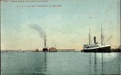 Wharf Scene Postcard