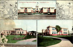 Polytechnic High School Building Postcard