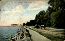 Lake Drive, Gordon Park Cleveland, OH Postcard Postcard