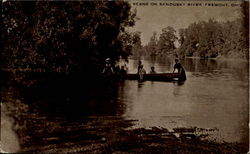 Scene On Sandusky River Postcard