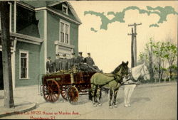 Horse Co.,, No. 20 House on Manton Ave Postcard