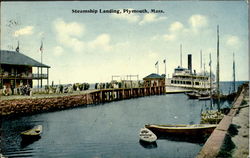 Steamship Landing Postcard