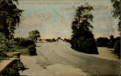 Approach To Belle Isle Bridge Postcard